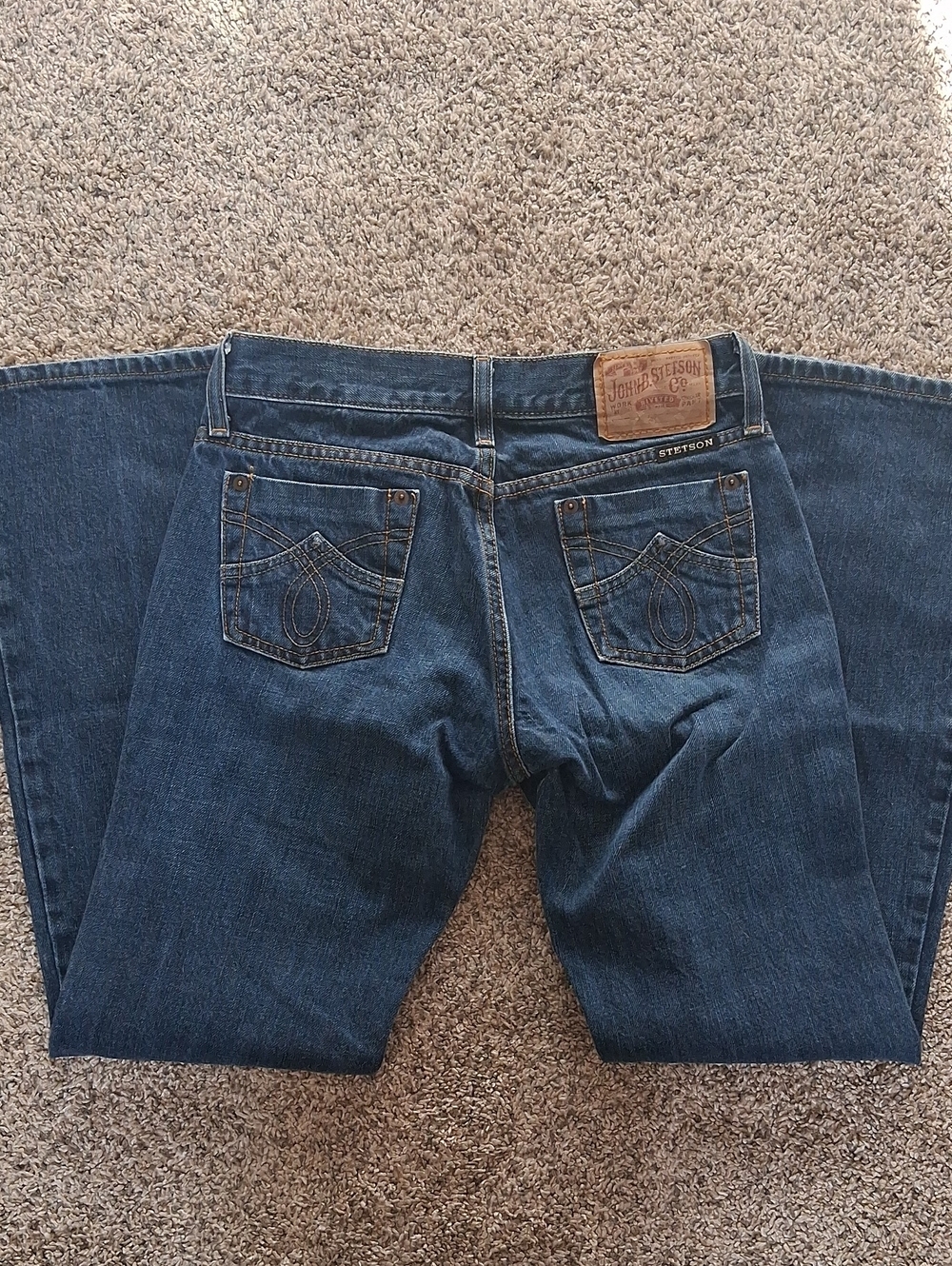 Stetson Womens Dark Blue Bootcut Jeans